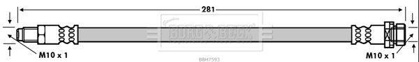 BORG & BECK Тормозной шланг BBH7593